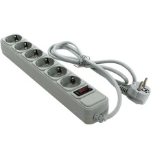 Exegate EX266865RUS Сетевой фильтр Exegate SP-6-1.5G (6 розеток, 1.5м, евровилка, светло-серый)
