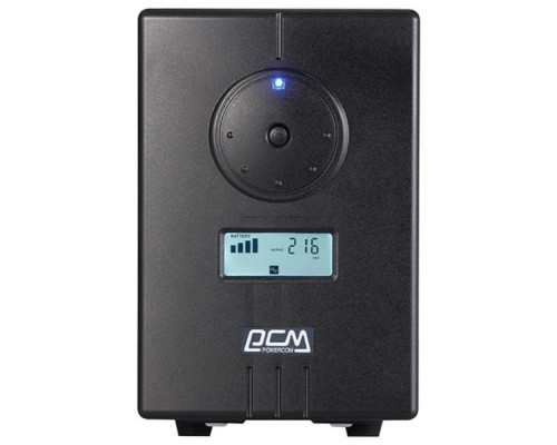 [ИБП] PowerCom ИБП Infinity INF-1500(AP) {Line-Interactive, 1500VA / 1050W, Tower, 2xEURO, USB, подкл. доп. батарей} (383447)
