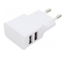 Cablexpert Адаптер питания 100/220V - 5V USB 2 порта, 2.1A, белый (MP3A-PC-11 )
