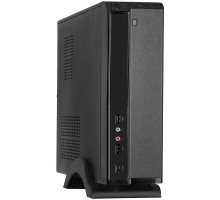 Exegate EX268692RUS Корпус MiniITX Exegate MI-207 Black, miniITX/mATX, <без БП>, 2*USB, Audio