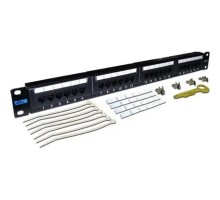 Lanmaster TWT-PP24UTP Патч-панель TWT 24 порта, UTP, кат.5E, 1U