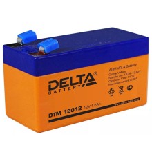 Delta DTM 12012  (1.2 А\ч, 12В) свинцово- кислотный аккумулятор  