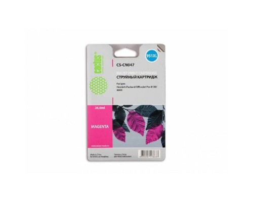 [расходные материалы] Cactus CN047AE Картридж №951XL пурпурный (26мл) для HP DJ Pro 8100/8600