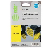 Cactus CN048AE Картридж №951XL желтый  (26мл) для HP DJ Pro 8100/8600