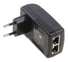 ORIENT SAP-48POE, PoE инжектор питания 24 Вт, AC 100-240V/ DC 48V, 0.5A, вход: RJ45 LAN 10/100, выход: RJ45 PoE тип B (4/5+,7/, совместим с оборудованием PoE IEEE 802.3af, уст.в розетку (29968)