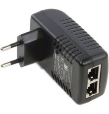 ORIENT SAP-48POE, PoE инжектор питания 24 Вт, AC 100-240V/ DC 48V, 0.5A, вход: RJ45 LAN 10/100, выход: RJ45 PoE тип B (4/5+,7/, совместим с оборудованием PoE IEEE 802.3af, уст.в розетку (29968)