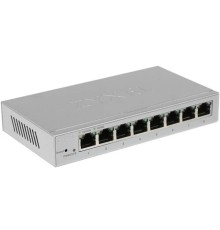 ZYXEL GS1200-8-EU0101F Smart коммутатор Zyxel GS1200-8, 8xGE, настольный, бесшумный, с поддержкой VLAN, IGMP, QoS и Link Aggregation