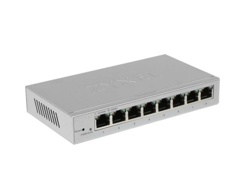 [Сетевое оборудование] ZYXEL GS1200-8-EU0101F Smart коммутатор Zyxel GS1200-8, 8xGE, настольный, бесшумный, с поддержкой VLAN, IGMP, QoS и Link Aggregation