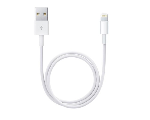[Кабели] Rexant (18-0000) Кабель USB-A – Lightning для Apple, 2,4А, 1м, ПВХ, белый, оригинал (чип MFI)