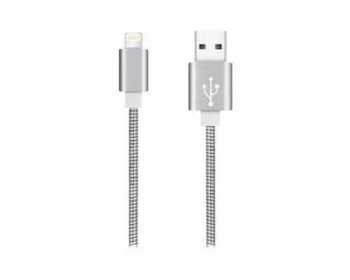 [Кабели] Rexant (18-4247) Кабель USB-A – Lightning для Apple, 2,4А, 1м, в металлической оплетке