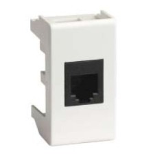 Dkc 45078 Ком.роз. RJ45 кат.6A, 8P8C, Viva, белая, 1мод