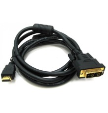 Rexant (17-6306) Шнур  HDMI - DVI-D  gold  5М  с фильтрами  