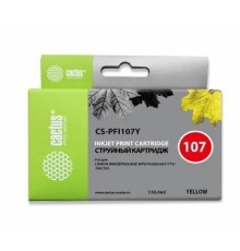 CACTUS PFI-107Y Картридж струйный для Canon IP iPF670/iPF680/iPF685/iPF770/iPF780/iPF785/, желтый (130мл)