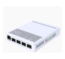 MikroTik CRS305-1G-4S+IN Коммутатор, 4x SFP+, 1G RJ45, настольный корпус