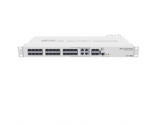 [Сетевое оборудование] MikroTik CRS328-4C-20S-4S+RM Коммутатор в стойку, 20х SFP, 4x SFP+ , 4х RJ45/SFP