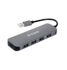 D-Link DUB-H4/E1A Компактный концентратор с 4 портами USB 2.0