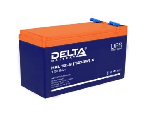 [батареи] Delta HRL 12-9 (1234W) X (9Ач, 12В) свинцово- кислотный  аккумулятор