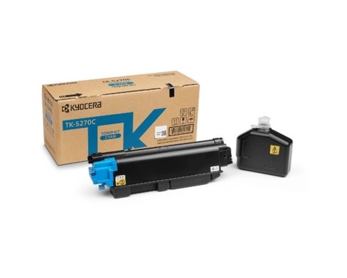 [Расходные материалы] Kyocera-Mita TK-5270C Тонер-картридж,Cyan {P6230cdn/M6230cidn/M6630cidn (6000стр)}
