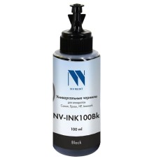 NV Print Чернила NV-INK100Bk универсальные на водной основе для аппаратов Canon/Epson/НР/Lexmark (100ml), чёрный