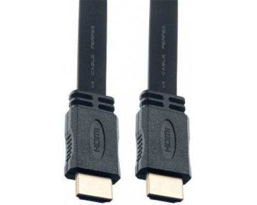 [кабели] PERFEO Кабель HDMI A вилка - HDMI A вилка, плоский, ver.1.4, длина 2 м. (H1302)