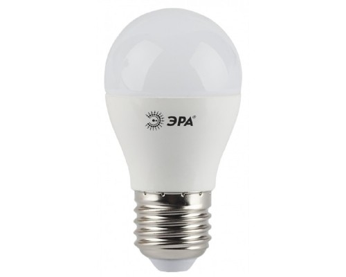 [ЭРА Светодиодные лампы] ЭРА Б0020550 Лампочка светодиодная STD LED P45-7W-827-E27 E27 / Е27 7Вт шар теплый белый свет