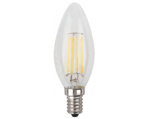 [ЭРА Светодиодные лампы] ЭРА Б0027943 Лампочка светодиодная F-LED B35-7W-840-E14 Е14 / Е14 7Вт филамент свеча нейтральный белый свет