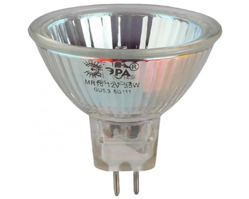 [ЭРА Галогенные лампы] ЭРА C0027365 Лампа галогенная GU5.3-JCDR (MR16) -50W-230V-Cl [JCDR-50-230-GU5.3]