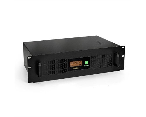 [ИБП] Exegate EP270874RUS ИБП Exegate Power RM Smart UNL-1500 LCD <1500VA, Black, 2U, 3 евророзетки, USB>