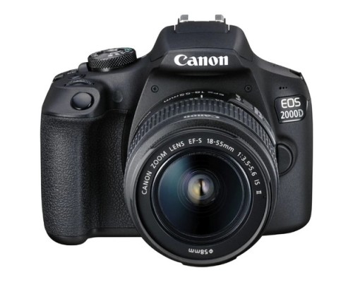 [Цифровая фотокамера] Canon EOS 2000D KIT черный {24.1Mpix 18-55mm f/3.5-5.6 IS II 3