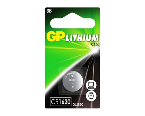 [Батарейки] GP CR1620-7C1 10/900  (1 шт. в уп-ке)
