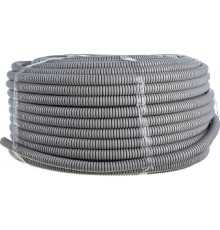 ЭРА Б0020110 Трубы гофр ПВХ GOFR-20-100-PVC  (серый) d 20мм с зонд. легкая 100м