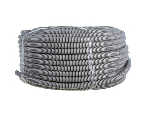 [ЭРА Трубы гофрированные ПВХ] ЭРА Б0020110 Трубы гофр ПВХ GOFR-20-100-PVC  (серый) d 20мм с зонд. легкая 100м