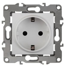 Эра Б0014687 12-2102-01 Розетка 2P+E Schuko со шторками, 16АХ-250В, Эра12, белый