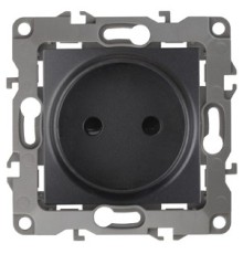Эра Б0018258 12-2105-05 Розетка 2P, 16АХ-250В, Эра12, антрацит