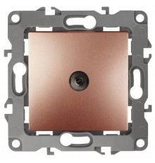 Эра Б0027439 12-3102-14 Розетка TV проходная, Эра12, медь
