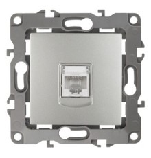 Эра Б0014725 12-3107-03 Розетка информационная RJ45, Эра12, алюминий