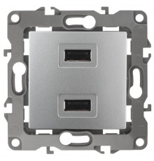 Эра Б0027493 12-4110-03 Устройство зарядное USB, 5В-2100мА, Эра12, алюминий