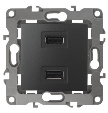 Эра Б0027495 12-4110-05 Устройство зарядное USB, 5В-2100мА, Эра12, антрацит