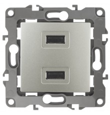 Эра Б0027500 12-4110-15 Устройство зарядное USB, 5В-2100мА, Эра12, перламутр