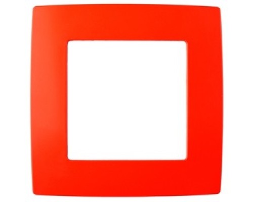 [ЭРА Розетки, выключатели] Эра Б0019388 12-5001-23 Рамка на 1 пост, Эра12, красный
