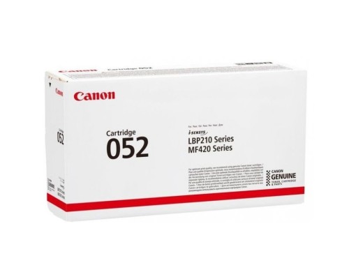 [Расходные материалы] Canon Cartridge 052Bk 2199C002 Тонер-картридж для Canon MF421dw/426dw/428x/429x, LBP 212dw/214dw/215x  (3100 стр.) чёрный