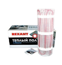 Rexant 51-0501-2 Тёплый пол (нагревательный мат) Classic RNX -0,5-75 (площадь 0,5 м2 (0,5 х 1,0 м)), 75 Вт двухжильный с экраном