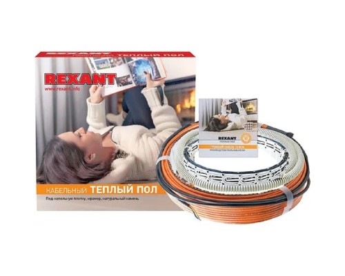 [Rexant Теплый пол и терморегуляторы] Rexant 51-0517-3 Теплый пол RND -60-900 (900Вт/60м/ S обогрева, м2: 5,6-7,5) (двух жильный)