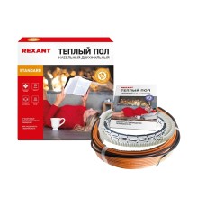 Rexant 51-0523-3 Теплый пол RND-180-2700 (2700Вт/180м/ S обогрева, м2: 17,0-22,5) (двух жильный) 