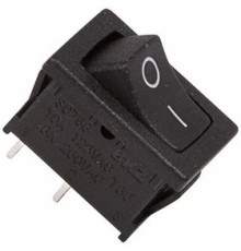 Rexant 36-2110 Выключатель клавишный 250V 6А (2с) ON-OFF черный  Mini  