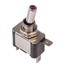Rexant 36-4360 Тумблер 24V 25А (3c) ON-OFF однополюсный  с красной LED подсветкой  