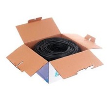 SkyNet Standart Кабель UTP outdoor 4x2x0,48, медный, FLUKE TEST, кат.5e, однож., (305м) box, черный [CSS-UTP-4-CU-OUT](АК5010170/1693219)