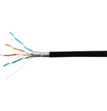 SkyNet Кабель FTP outdoor 4x2x0,51, медный, FLUKE TEST, кат.5e, однож., 305 м, box, черный [CSP-FTP-4-CU-OUT](АК5017986/1693121)