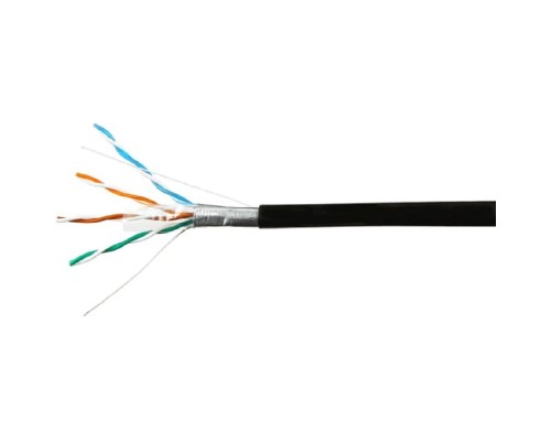 [Витая пара] SkyNet Кабель FTP outdoor 4x2x0,51, медный, FLUKE TEST, кат.5e, однож., 305 м, box, черный [CSP-FTP-4-CU-OUT](АК5017986/1693121)