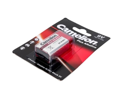 [Батарейки ] Camelion 6LF22 Plus Alkaline BL-1 (6LR61-BP1, батарейка,9В) (1 шт. в уп-ке) 